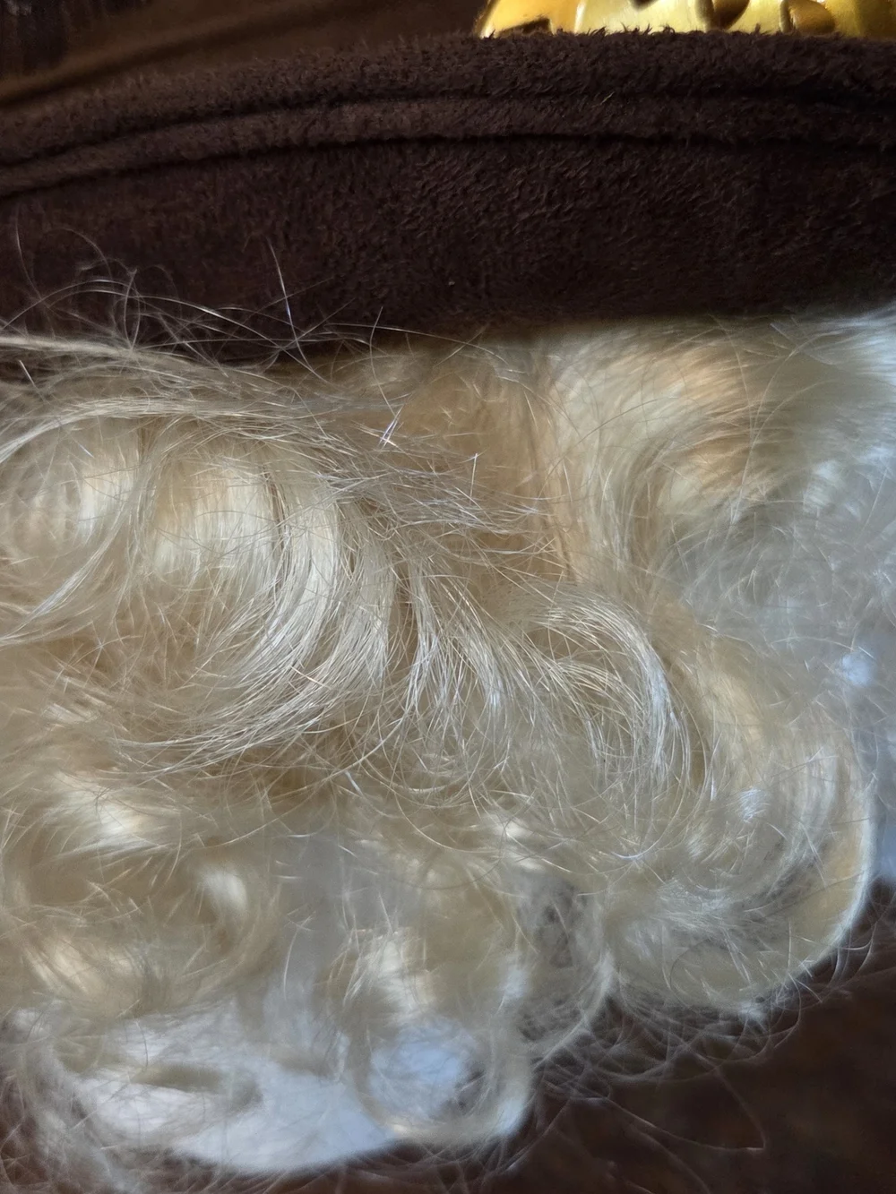 CURATED STYLE- Blonde 20s Style Curly Wig PLUS Brown Steampunk Hat